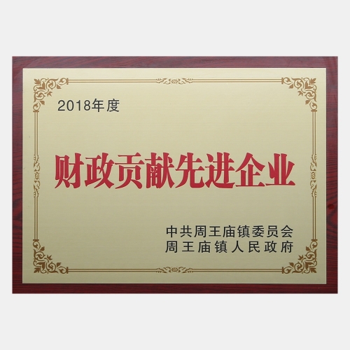 2018年度財政貢獻(xiàn)先進(jìn)企業(yè)